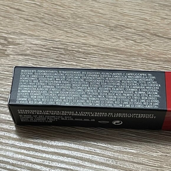MAC Cosmetics BNIB Red Sweet Sakura Cremesheen Buildable Coverage Lipstick - Picture 6 of 8